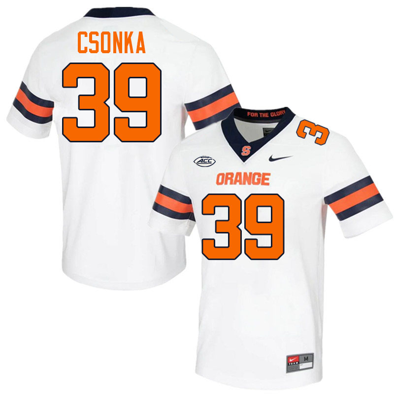 #39 Larry Csonka Syracuse Orange Jerseys,Syracuse University Football Uniforms,Apparels-White